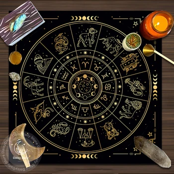 Скатерть для Таро, Алтарная ткань, Альтер-ткань, ткань для гадания, ткань для настольной игры, ткань для декора Fortune Astrolog