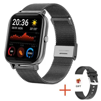 Смарт-часы P8 с Bluetooth-вызовом, пульсометр, кровяное давление, цветной экран, спортивные смарт-часы H10, экран 1,69