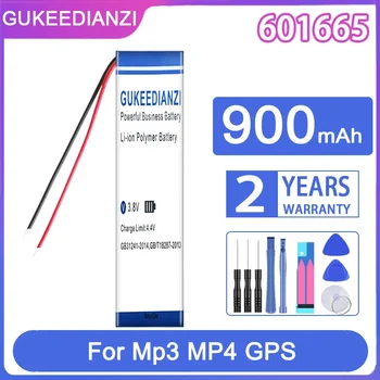 Сменный аккумулятор GUKEEDIANZI 601665 (2 линии) 900 мАч для Mp3 MP4 GPS