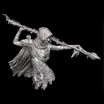 Солдатик из смолы 1/10 Некромант древняя фэнтезийная модель женщины-солдата в разобранном виде, неокрашенный набор для создания фигуры