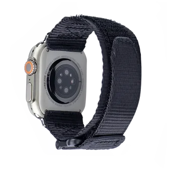 Спортивная Нейлоновая Петля для ремешка Apple Watch 45 мм 44 мм Ultra 49 мм Тактический Ремешок для Iwatch Серии 8 7 6 5 SE 4 3 42 мм 38 мм 40 мм 41 мм