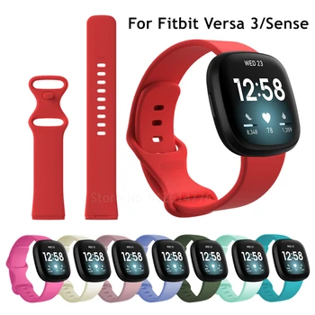 Спортивные Часы Силиконовый Ремешок Для Fitbit Versa 3 Ремешок Для Часов Красочный Сменный Ремешок Браслет Для Fitbit Sense Versa3 Correas