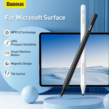 Стилус Baseus для Microsoft MPP2.0 Surface с Магнитным Наклоном И Отклонением Ладони Сенсорная Ручка Для Ноутбука, Планшета Surface Book Go Pro 2-8