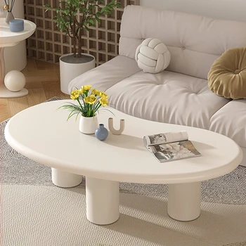 Стол с центральной консолью Kawaii, спальня, Современная прихожая на открытом воздухе, Низкий столик, Маленькая Вспомогательная мебель для дома белого цвета Mesa