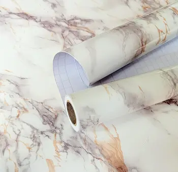 Столешницы из мраморной контактной бумаги, самоклеящиеся обои, водонепроницаемая виниловая маслостойкая наклейка на стену для кухонного шкафа, ванной комнаты