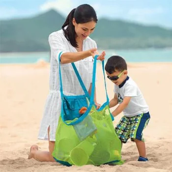 Сумка Очень большая сетчатая сумка для хранения мелочей на открытом воздухе Сетчатая пляжная сумка Классическая модная сумка для хранения детских игрушек для плавания