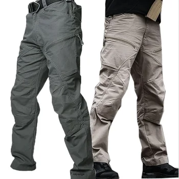 Тактические брюки Уличные водонепроницаемые быстросохнущие брюки тактические брюки весенне-осенние тренировочные походные дышащие рабочие брюки для треккинга
