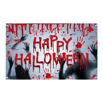 Ткань для Хэллоуина, ткань с кровавым принтом на фоне Хэллоуина, декор для фотосессии на Хэллоуин, реквизит для вечеринок, домашний декор на Хэллоуин