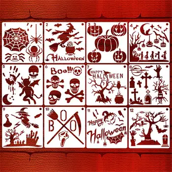 Трафареты для изготовления открыток, шаблоны для рисования своими руками, Многоразовые Рождественские трафареты, шаблоны для выдалбливания своими руками для дома из дерева