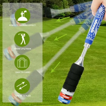Тренажер для тренировки гольфа Разминочная палочка для тренировки силы, гибкости и темпа