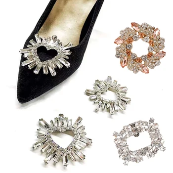 Туфли с блестящими кристаллами, клипсы, Очаровательные туфли со стразами, Пряжки, женские свадебные туфли на высоком каблуке, украшения для невесты, Ювелирные изделия, Обувь, Аксессуары
