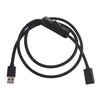 Удлинительный кабель USB3.0 с Прямой головкой Шнур с Переключателями Включения-выключения Поддерживает Передачу данных и питание USB-вентилятора /Udisk