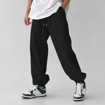 Уличная одежда Мужские джоггеры повседневные мешковатые спортивные штаны для активных видов спорта Размер бирки M 3XL Цвета полиэстеровой ткани