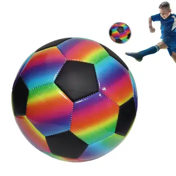 Уличный футбол, Цветной футбол, Уличный футбол, Портативный футбольный мяч из ПВХ, спортивное оборудование, мяч для фитнеса на пляже, детской площадке в саду.