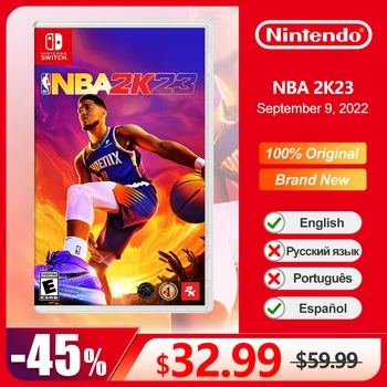 Физическая игровая карта Nintendo Switch NBA 2K23 на 100% оригинальная и абсолютно новая в спортивном жанре для игровой консоли Switch OLED Lite