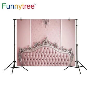 Фон для фотосъемки Funnytree розовый пучок европейский винтажный дамасский фон для изголовья фотостудии фотосессия новый реквизит для фотосъемки
