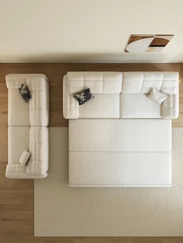 Французский диван-кровать, Малогабаритная комната для аренды типа 