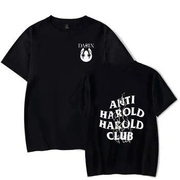 Футболка DABIN ANTI HAROLD HAROLD CLUB Merch Impressão Унисекс, Модная Повседневная футболка Estilo HipHop Manga Curta Tee