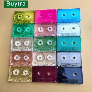 Цветная прозрачная аудиокассета Корпус кассеты пластмассовый Катушечная кассета без ленты Для ремонта кассеты своими руками Замена катушечной ленты на катушечную
