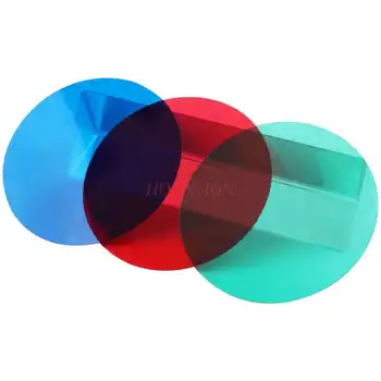 цветной фильтр, трехцветный фильтр, цветная полупрозрачная пленка, красный, зеленый, синий, трехцветный, 50 мм, детский