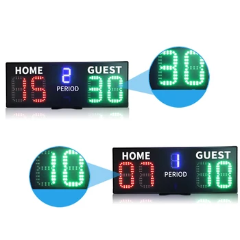 Цифровое табло с 5-уровневой яркостью для занятий в помещении, съемное для тенниса, баскетбола, бильярда.