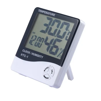 Цифровой ЖК-термометр, гигрометр, метеостанция, часы для наращивания ресниц, салон макияжа