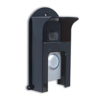 Черный пластиковый дождевик для дверного звонка Подходит для моделей Ring Водонепроницаемый защитный экран для дверных звонков Видеодомофоны