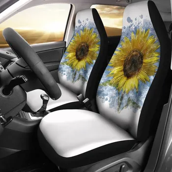 Чехлы для автокресел Sunflower (комплект из 2 штук) - Универсальные чехлы Для Передних сидений Автомобилей и внедорожников - Защита сидений на заказ - Автомобильный аксессуар - подарок для