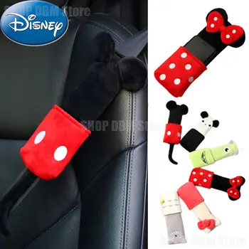 Чехол Для автомобильного Ремня Безопасности Disney Mickey Mouse Универсальный Плечевой Ремень Автокресла Накладка Для Внутренней Подушки Сиденья Защита Безопасности