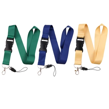 Шнурок с пряжкой, минималистичный однотонный шейный ремень, ремешки для ключей, веревочный шнурок для ключей, аксессуары, Подарки