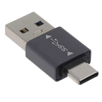 Штекерный адаптер USB-Type-C для ноутбука, кабельный адаптер для синхронизации данных, разъем для зарядки, преобразователь скорости 10 Гбит/с