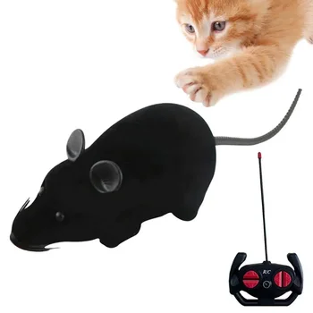 Электронная мышь Игрушка для кошек Радиоуправляемая мышь Игрушка для кошек Беспроводная электронная мышь Лучший подарок для ваших кошек Собак домашних животных детей и