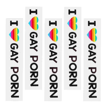 Я люблю наклейки для геев, Декоративные наклейки, отражающие Интересную гомосексуальность на тему автомобиля