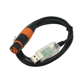 Кабель-адаптер USB-DMX для освещения сцены, контроллер DMX512, диммер, кабель преобразования сигнала DMX USB для платы модуля arduino